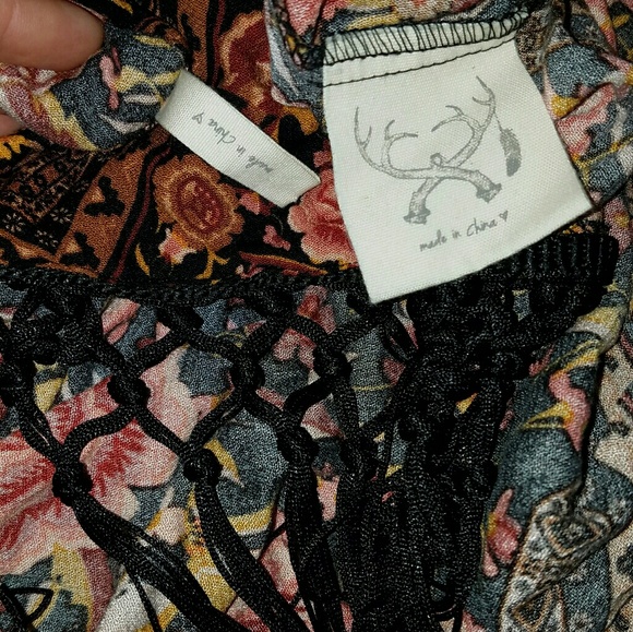 Spell designs x free people babushka kimono amber OS black robe exclusive FP HTF - Picture 4 of 16